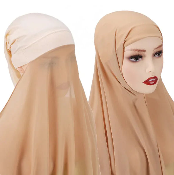 Ladies Chiffon Turban Scarf Set